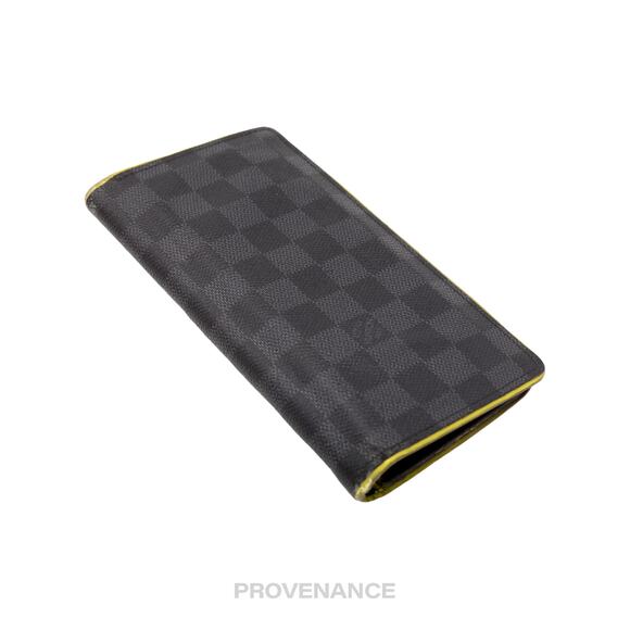 🔴 Louis Vuitton Brazza Long Wallet - Damier Graphite Yellow - Picture 4 of 9